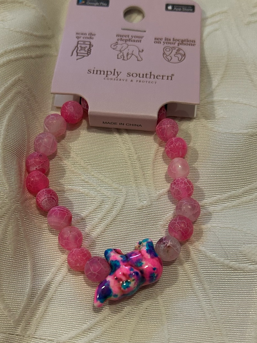 SIMPLY SOUTHERN TRACKER ELEPHANT JEWELRY BRACELET
